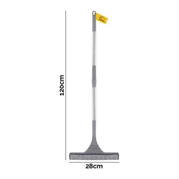 RODO LIMP VIDRO 28CM C/CABO INOX 1,20M