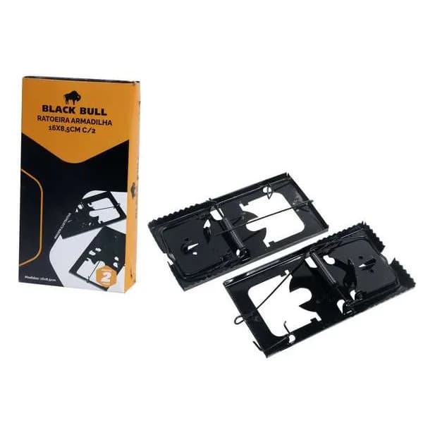 KIT RATOEIRA ARMADILHA 16X8,5CM C/2