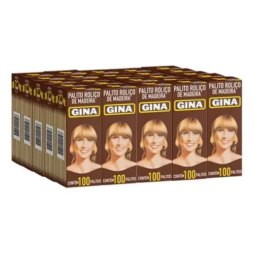 PALITO DE DENTE GINA 25X100UN