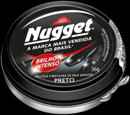 LUSTRA CALCADO NUGET PRETO PASTA 12X36G