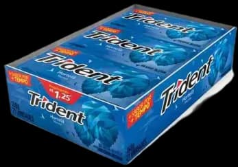 CHICLETE TRIDENT 5S HORTELA 168G C/21