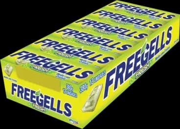 FREEGELLS FRESH MELAO CRISTAIS 334,8G C/12