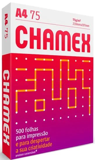 PAPEL A4 CHAMEX OFFICE 75g C/500