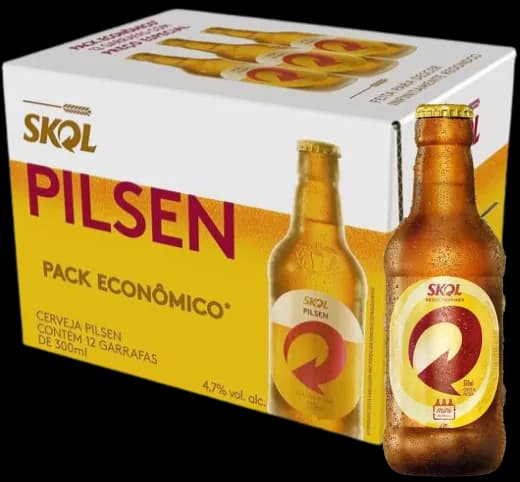 ONE WAY SKOL PILSEN VDR 12X300ML