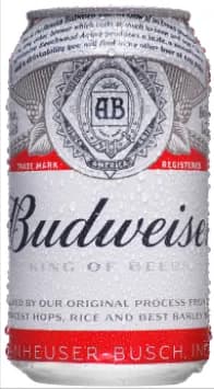BUDWEISER LATA 12X350ML