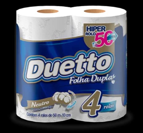 PAPEL HIGIÊNICO DUETTO NEUTRO FD 30M 16X4