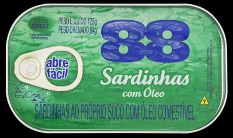 SARDINHA 88 OLEO 125G