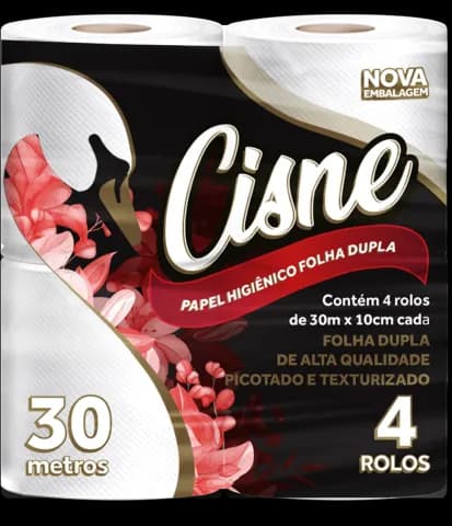 PAPEL HIGIÊNICO CISNE FD 30MT 16X4