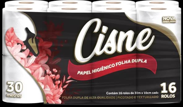 PAPEL HIGIÊNICO CISNE FD 30MT 4X16