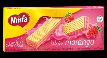 WAFER NINFA MORANGO 40X84G
