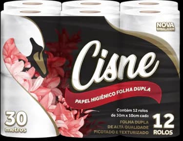 PAPEL HIGIÊNICO CISNE FD 30MT 4X12