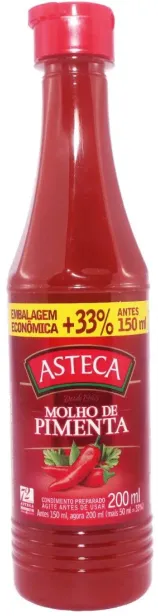 MOLHO DE PIMENTA ASTECA 24/200ML PET