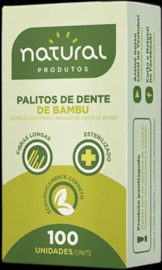 PALITO DENTE BAMBU NATURAL 25X100UN