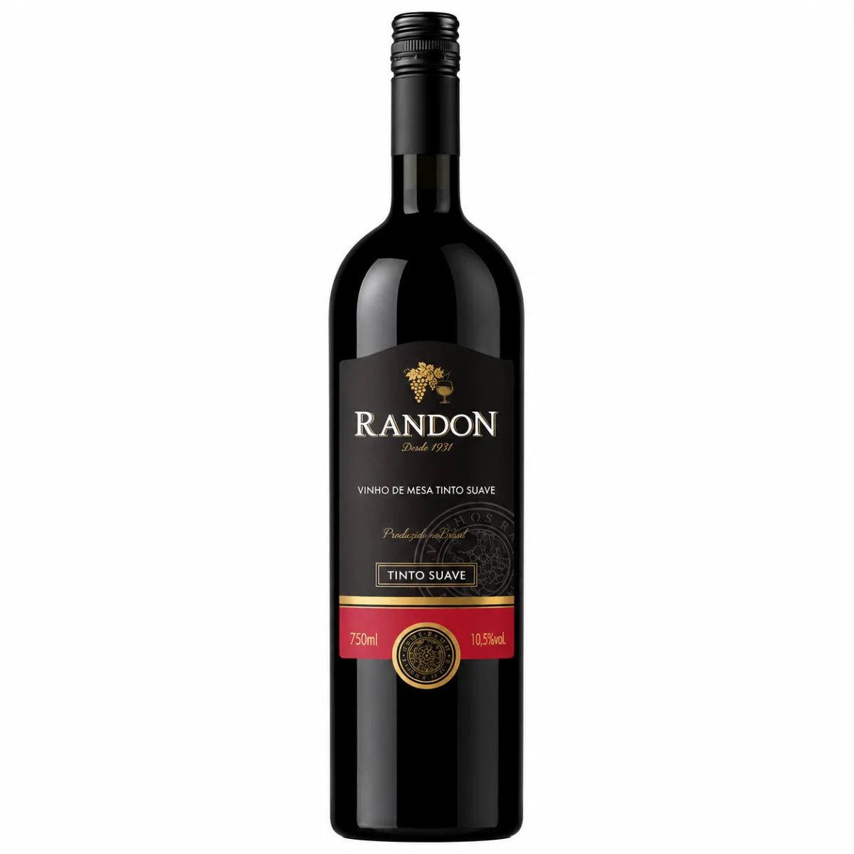 VINHO RANDON TINTO SUAVE 750ML