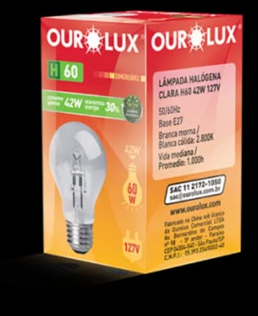 LAMPADA OUROLUX HALOG 70/127V C/10