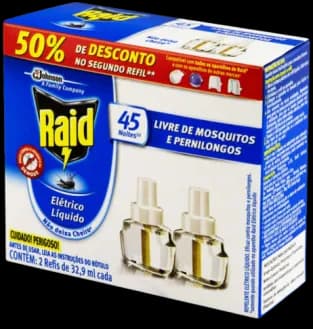 INSET, REFIL RAID 45N C/ APARELHO GRATIS