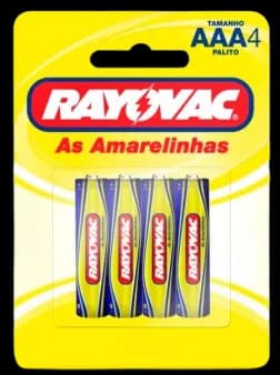 PILHA RAYOVAC PALITO AAA C/4