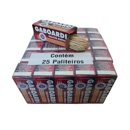 PALITO DE DENTE GABOARDI 25X100UN