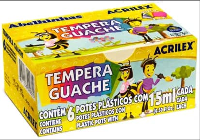 TINTA GUACHE SORT C/6UN