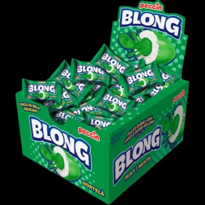 CHICLE BLONG HORTELA 200G C/40