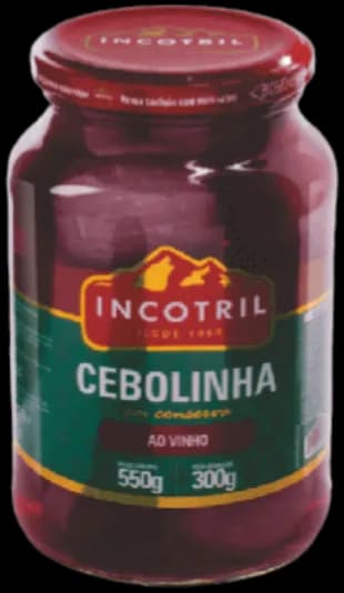 CONSERVA CEBOLA AO VINHO INCOTRIL 15X300G