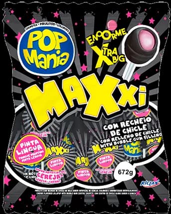 PIRUL POP MANIA MAXXI CEREJA 672G C/24
