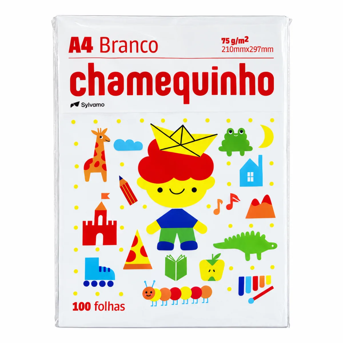 PAPEL A4 CHAMEQUINHO 75G C/100
