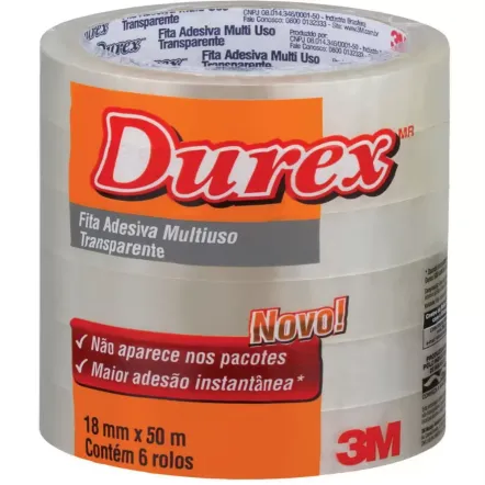 ESC FITA DUREX 3M 18MMX50M C/6