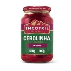 CONSERVA CEBOLINHA INCOTRIL AO VINHO 15X300G