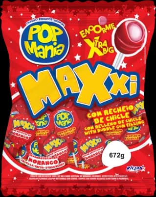 PIRUL POP MANIA MAXXI MORANGO 672G C/24