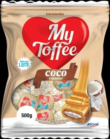 BALA MY TOFFEE LEITE / COCO 500G