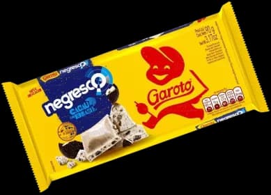 BARRA GAROTO BCO/NEGRES 16X80G