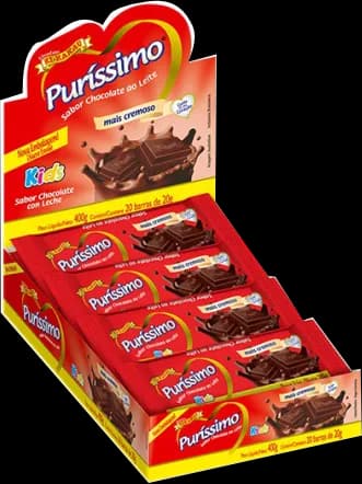 CHOC, PURISSIMO AO LEITE 20X20G