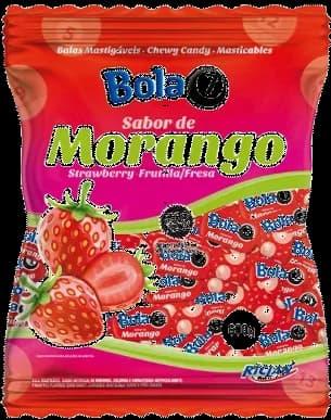 BALA MOLE BOLA 7 MORANGO 500G
