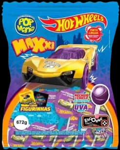 PIRUL POP MAXXI HOTWHEELS UVA 672G C/24
