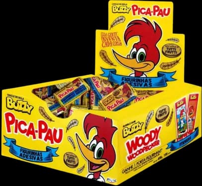 CHICLE BUZZY PICA PAU T, FRUTTI C/90