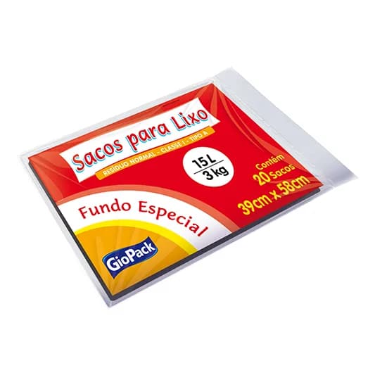 SACO DE LIXO ALMOF PTO GIOPACK 15L C/20