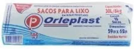 SACO DE LIXO ORLEPLAST AZUL 30L C/10
