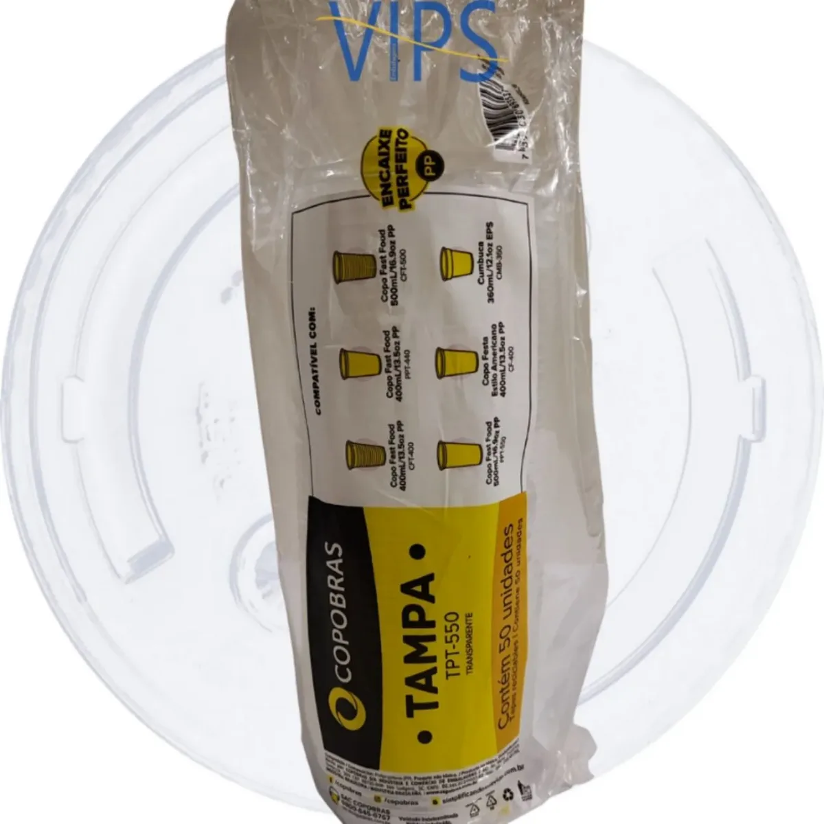 TAMPA PLAST, COPOBRAS TPT 500ML C/50