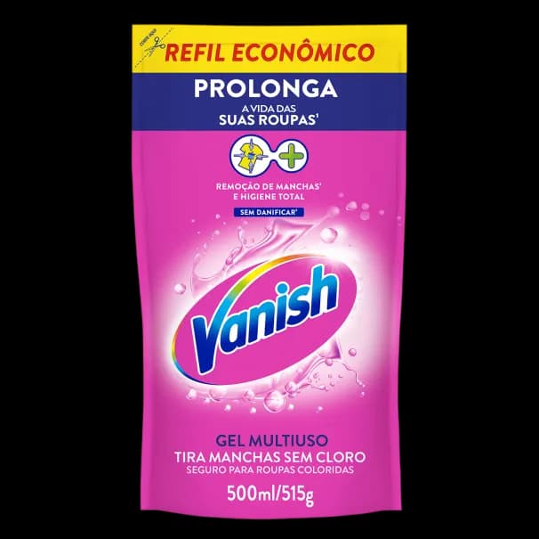 TIRA MANCHA VANISH ROSA LIQ, REFIL 500ML
