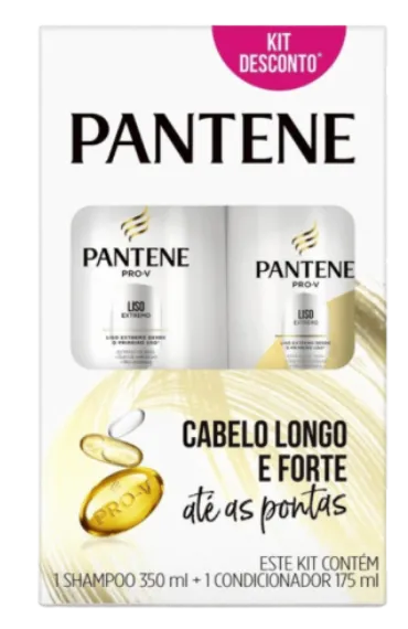 KIT PANTENE LISO SHAMPOO 175ML + CONDICIONADOR 175ML