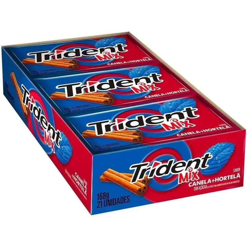 CHICLE TRIDENT MIX CANELA + HORTELA C/21