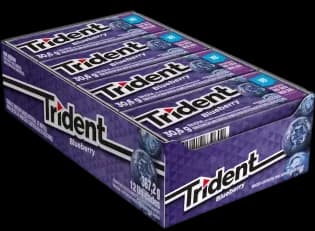 CHICLE TRIDENT 18S BLUEBERRY C/12