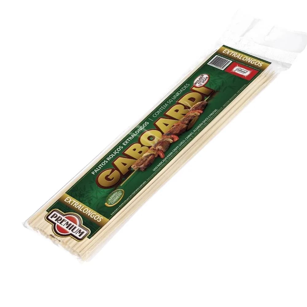 ESPETO BAMBU GABOARDI 25CM 10X50UN