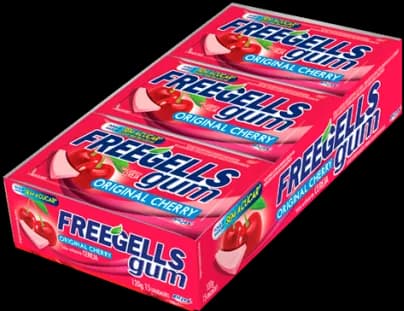 CHICLE FREEG GUM CEREJA 120G C/15