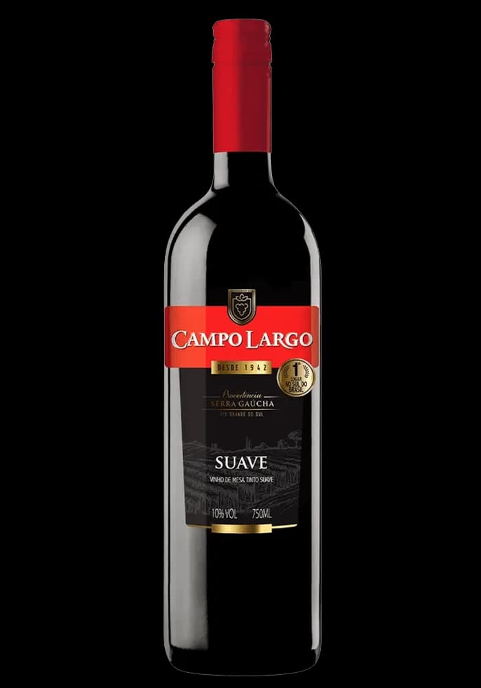VINHO CAMPO LARGO TINTO SUAVE 750ML