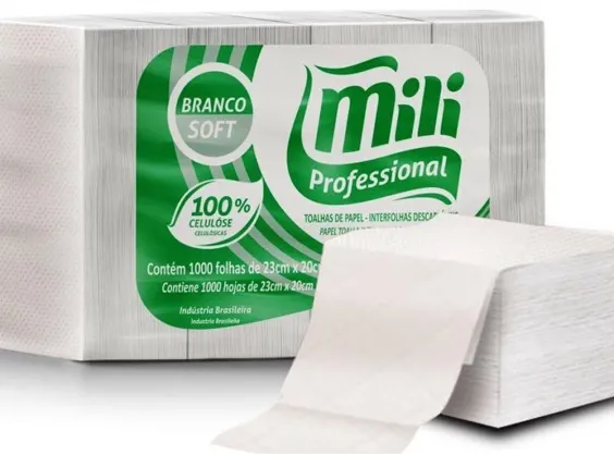 PAPEL TOALHA MILI 100 CELULOSE C/1000