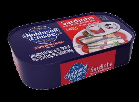 SARDINHA ROBINSON CRUSOE TOMATE 125G