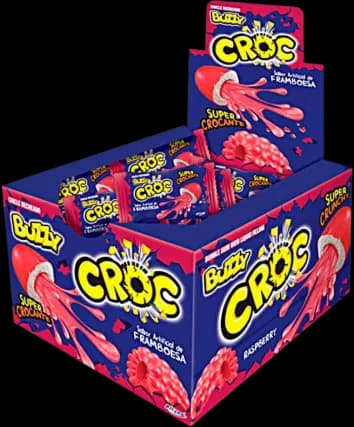 CHICLE BUZZY CROC FRAMB 172G C/40