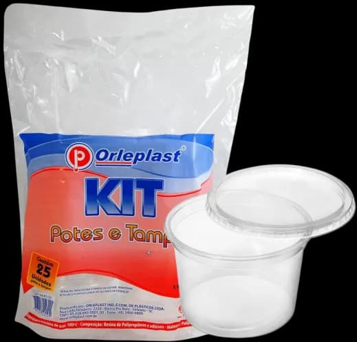 KIT ORLEPLAST POTE C/ TAMPA 25X350ML